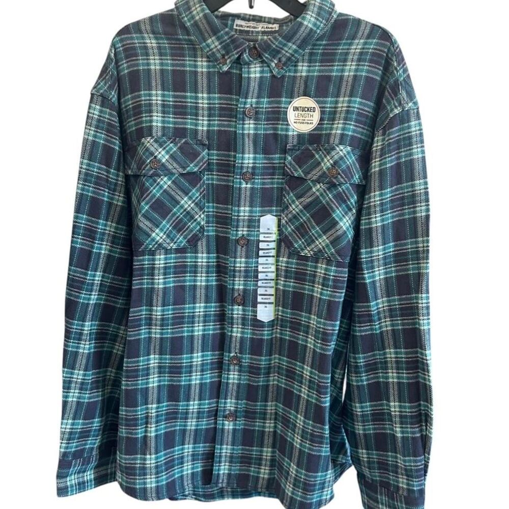 Duluth Trading Company Men's Heavyweight Plaid Flannel Shirt
